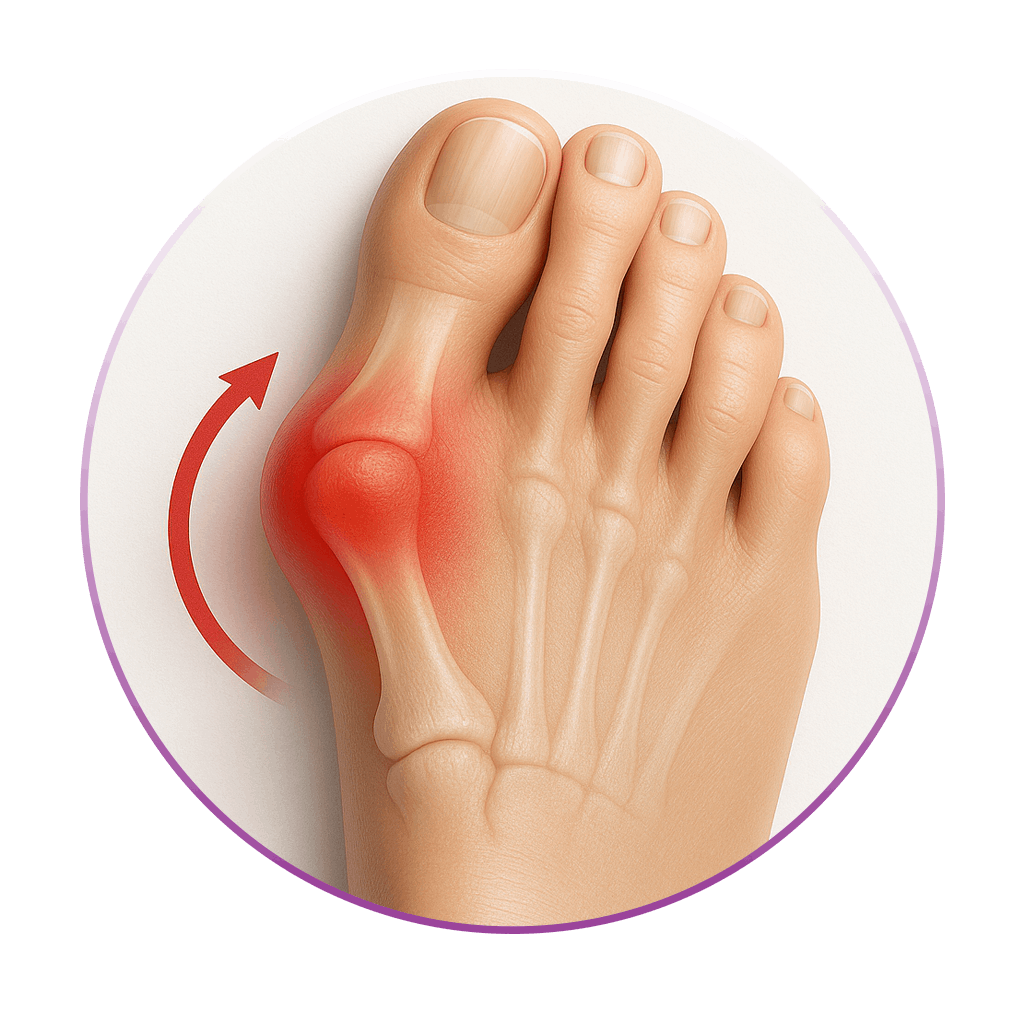 انحراف متوسط شست پا