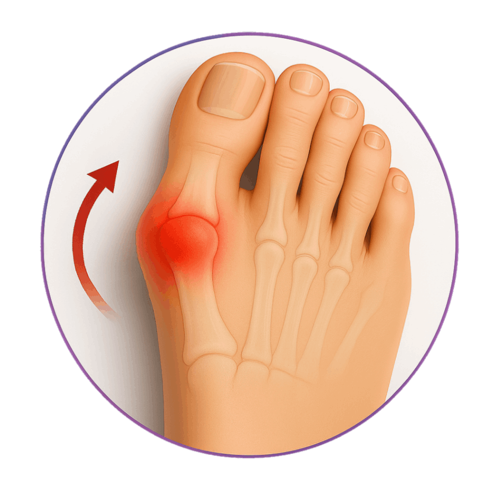 انحراف خفیف شست پا